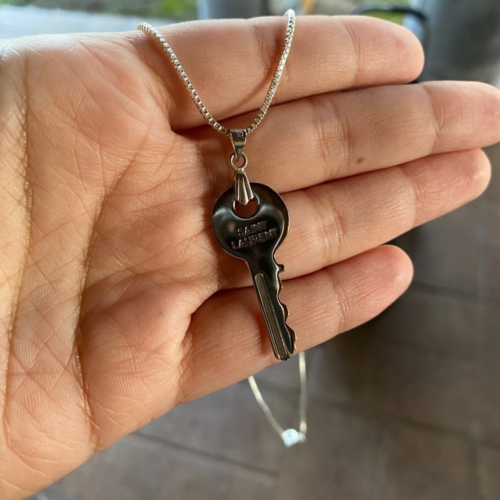 Saint Laurent key necklace